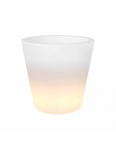 elho vaso con luce pure straight LED light 45 trasparente