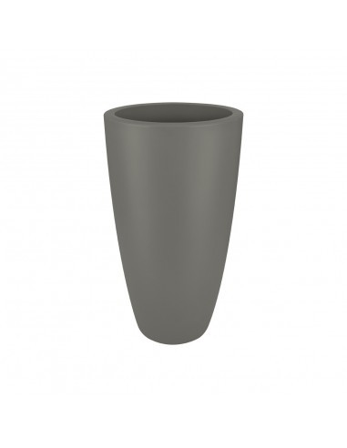 elho vaso pure soft round high 40 grigio pietra